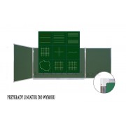 Tryptyk - tablica zielona magnetyczna z nadrukiem 240x100cm - AN61069