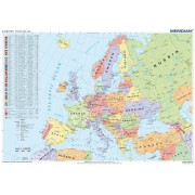 Europe political map - mapa ścienna w języku angielskim
