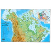 Kanada - mapa fizyczna w j.angielski