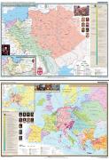 Mapa  Polska i Litwa za pierwszych Jagiellonów / Europa XIV - XV