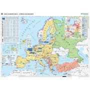 Mapa Unia Europejska - strefa Schengen,stan na 2023 r.