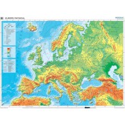 Europe physical  - mapa ścienna w języku angielskim