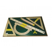 Magnetyczne drewniane przybory tablicowe Klasyczne z tablicą