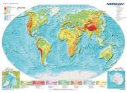 Mapa fizyczna świata Welt physisch w języku niemieckim