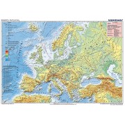Mapa fizyczna Europy z elementami ekologii