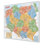  Mapa magnetyczna Polski administracyjna 1:650-110x100cm