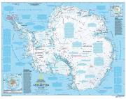 Mapa Antarktyda-fizyczna