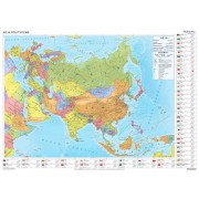 Azja - mapa polityczna (2018)