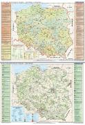 Mapa Polski - historia i kultura / krajoznawcza 